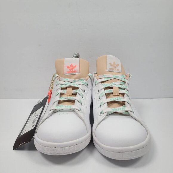 Adidas Stan Smith Women's White Halo Blush Sneakers GW0571 US Size 6 NWT - Picture 3 of 8